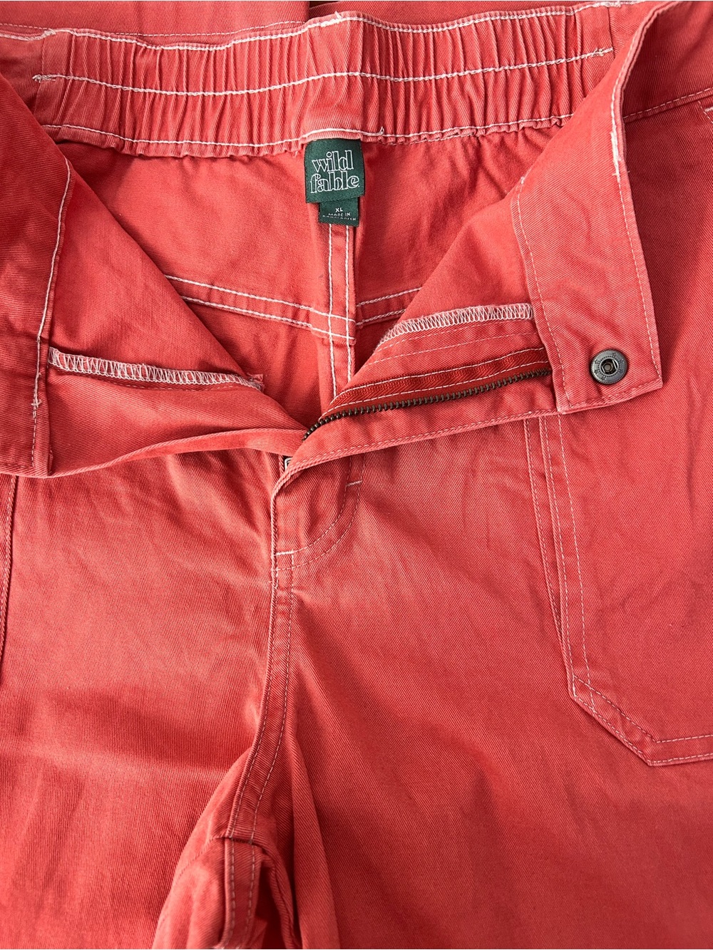 wild fable Men’s Coral-Red Relaxed Jeans